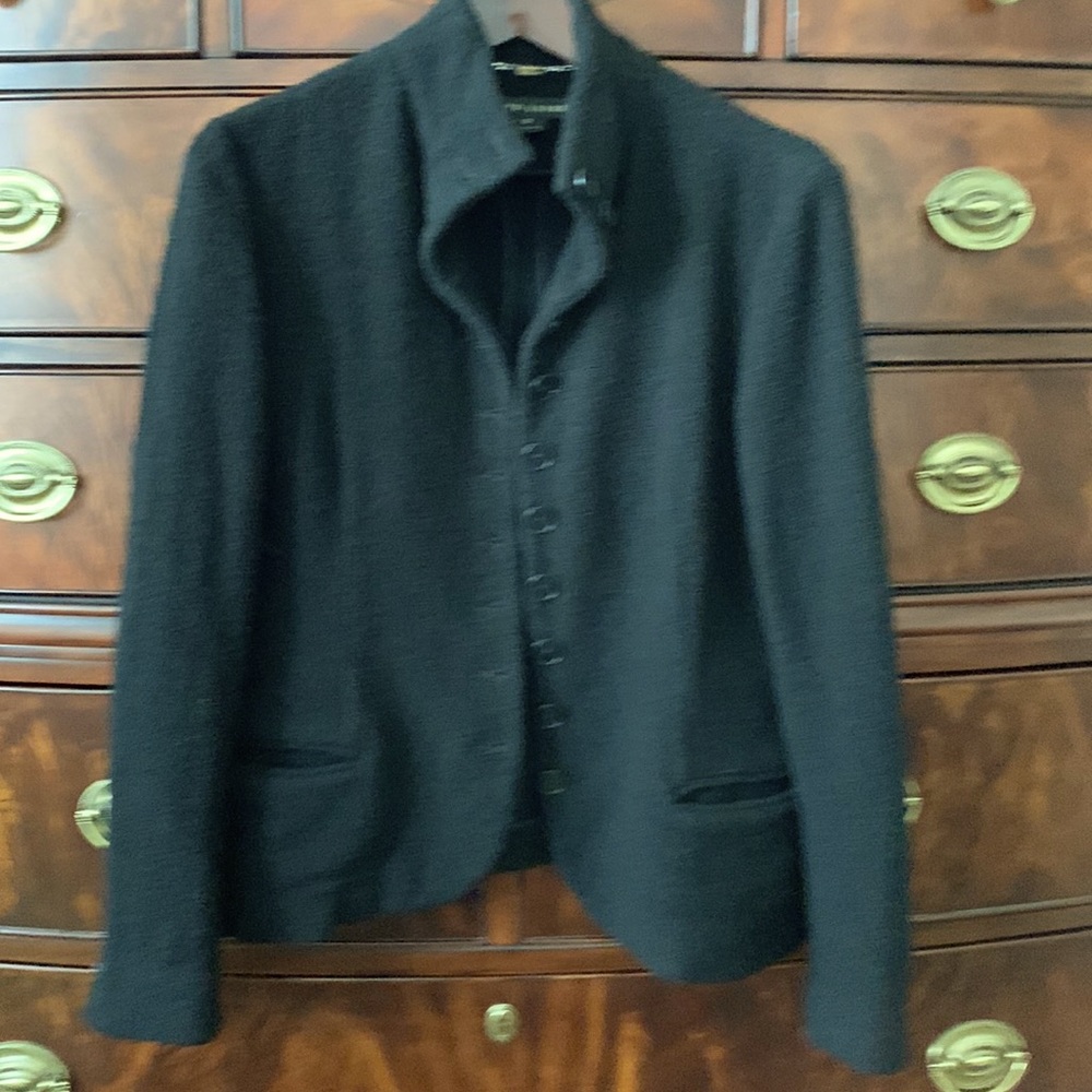 Ralph Lauren Black Label wool jacket. Button front, 2 pockets.